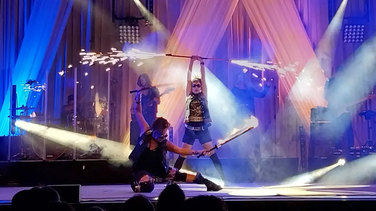 The Pyroladies fire show